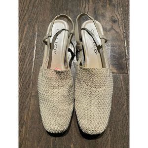Calico Slingback Flats